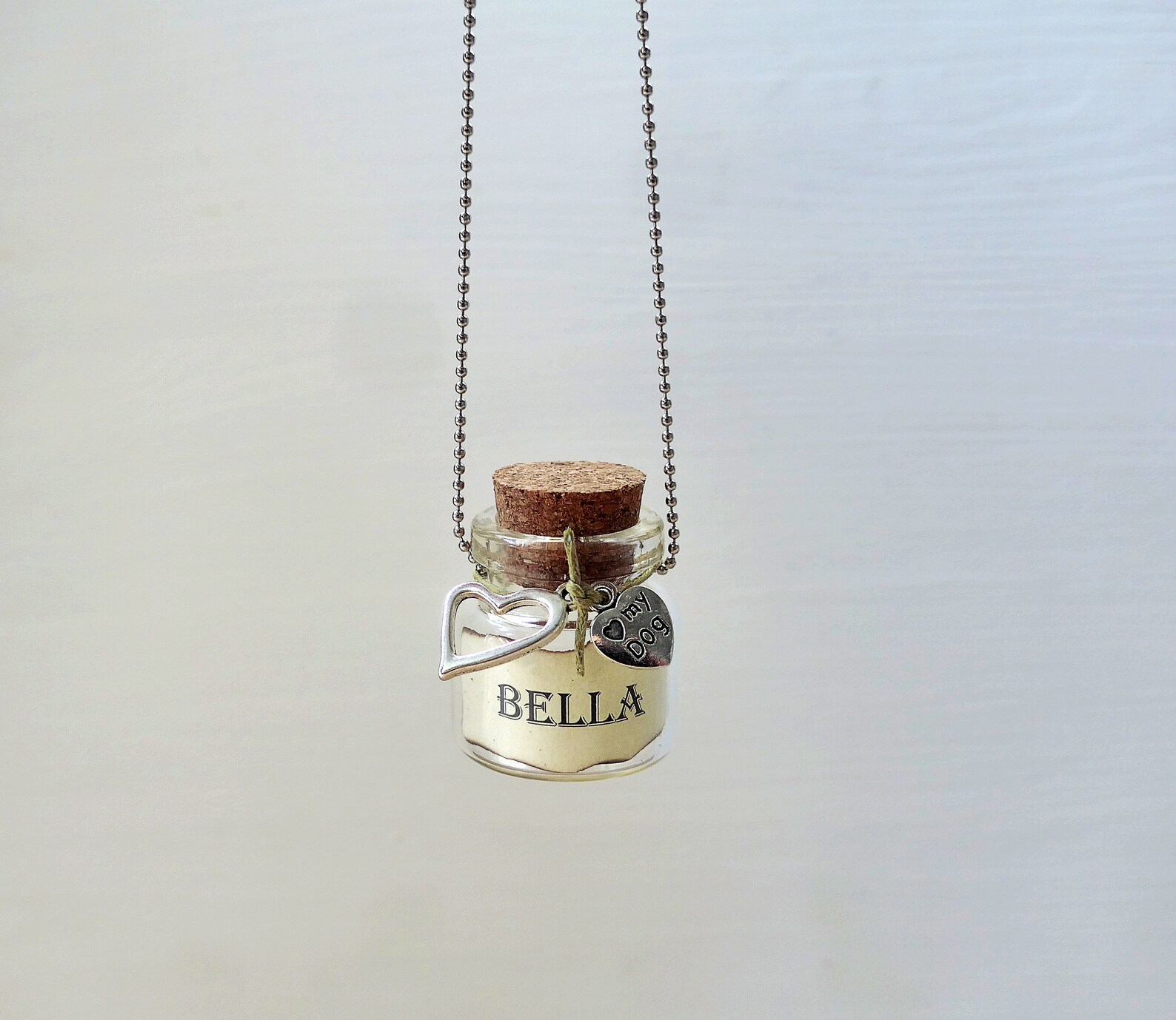 Pet memorial ashes glass urn Dog remembrance ornament Etsy