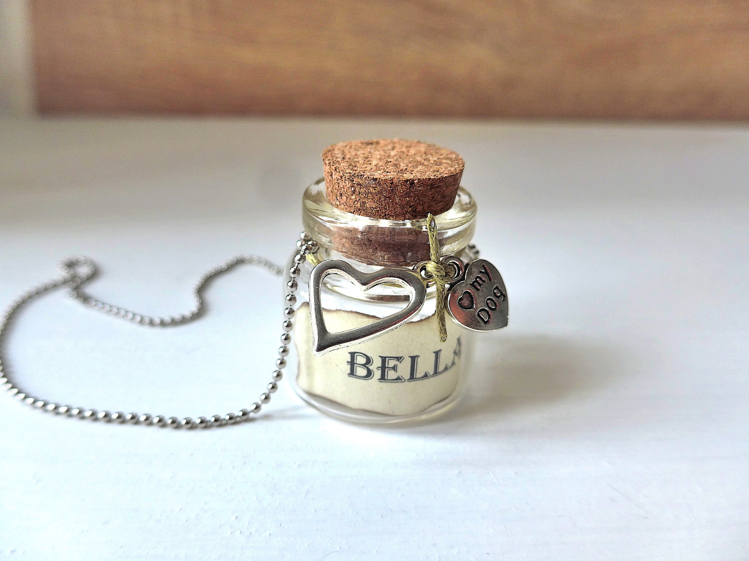 Haustier Haar Denkmal Asche Glas Urne Hund gestorben Geschenk Etsy