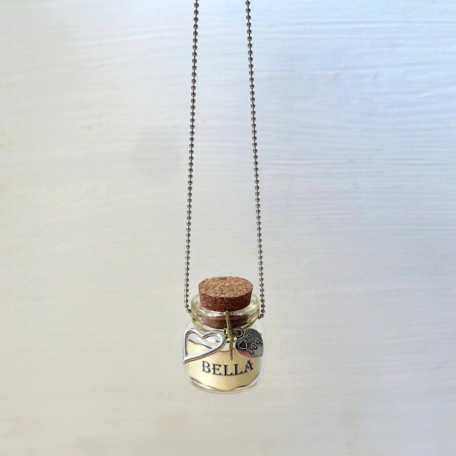Haustier Haar Denkmal Asche Glas Urne Hund gestorben Geschenk Etsy