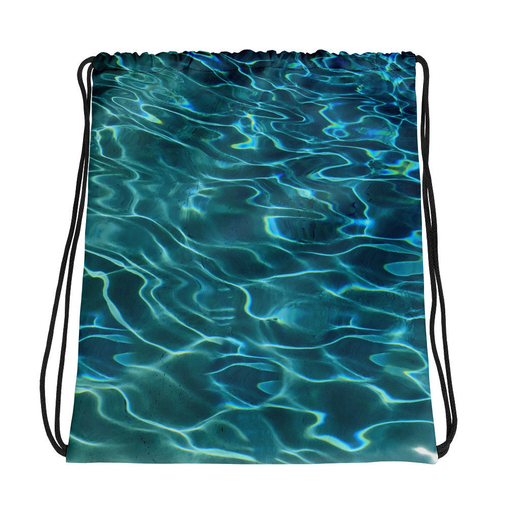 Teal Blue Ocean Waves Pool Water Design Rippling Pool Water Pattern Its