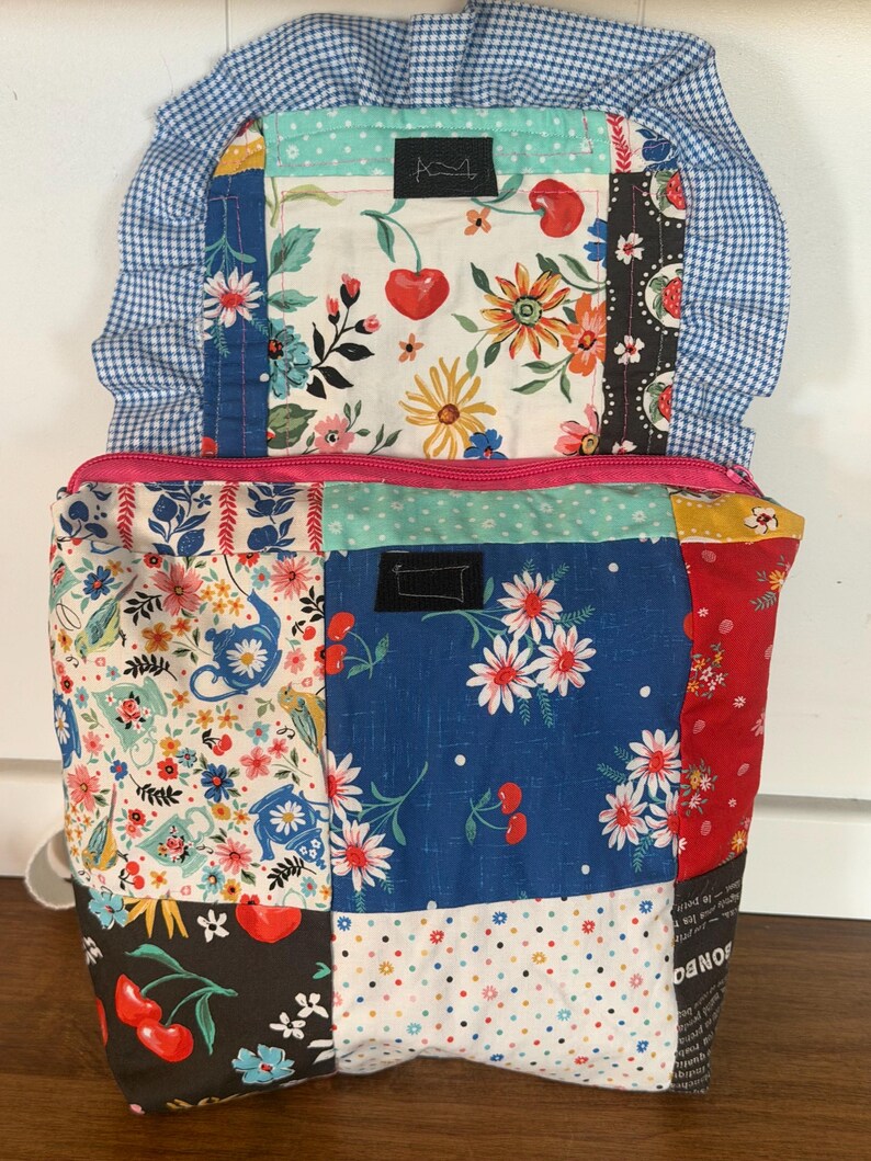 Mini mochila patchwork imagen 5