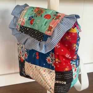 Mini mochila patchwork imagen 2