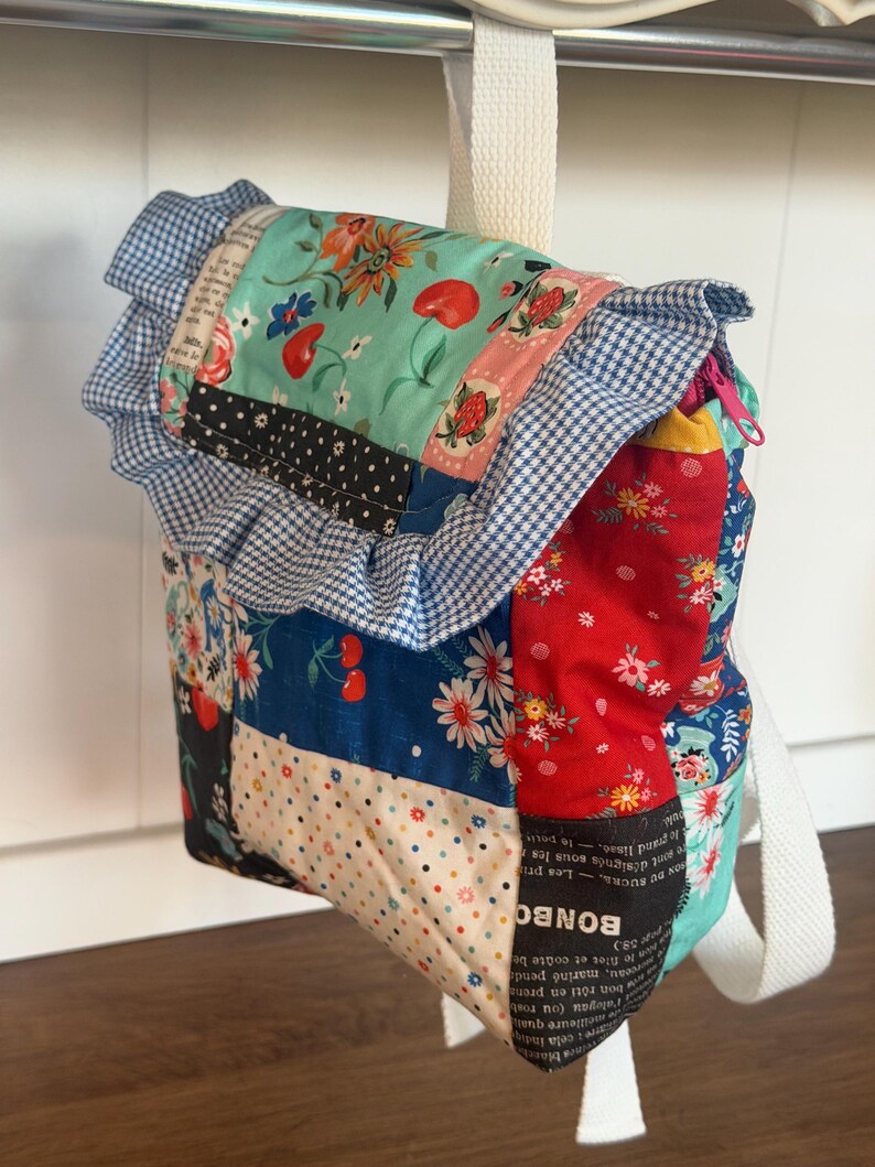 Mini mochila patchwork imagen 2