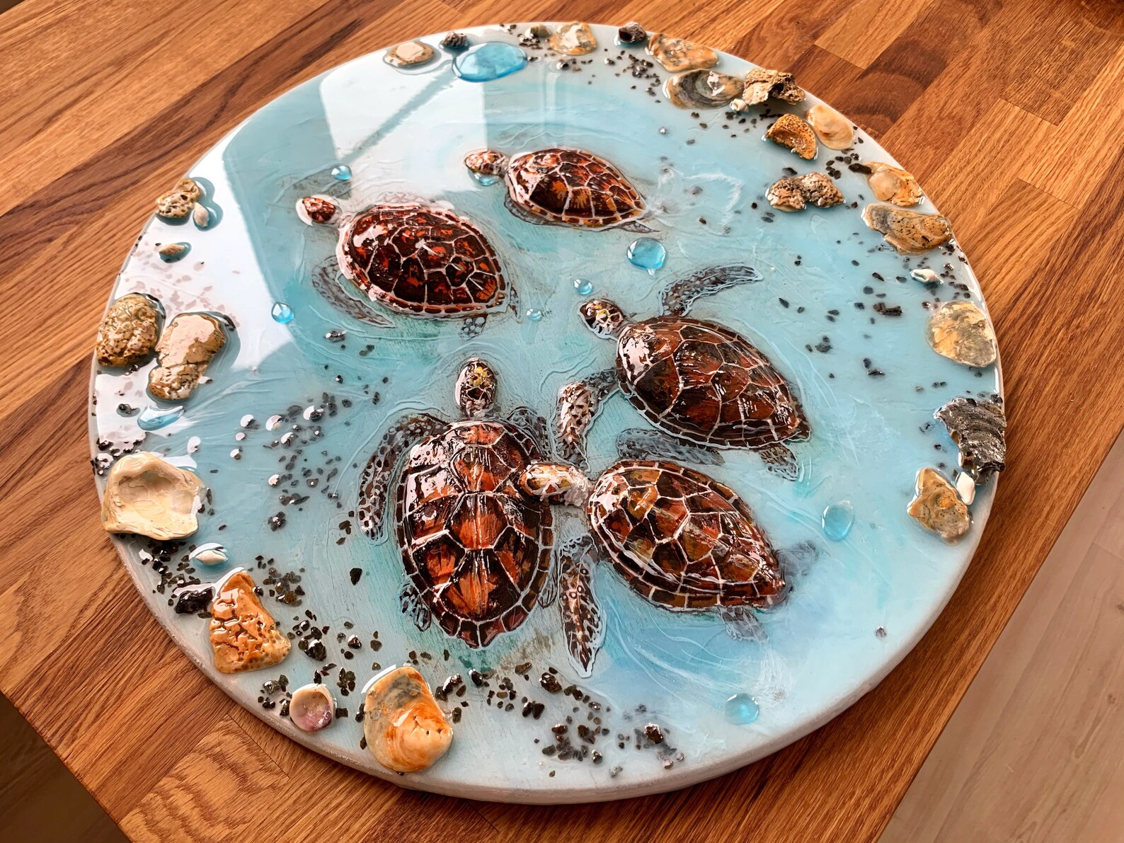 Turtle resin wall decor. Marine animals for kids. Baby Etsy
