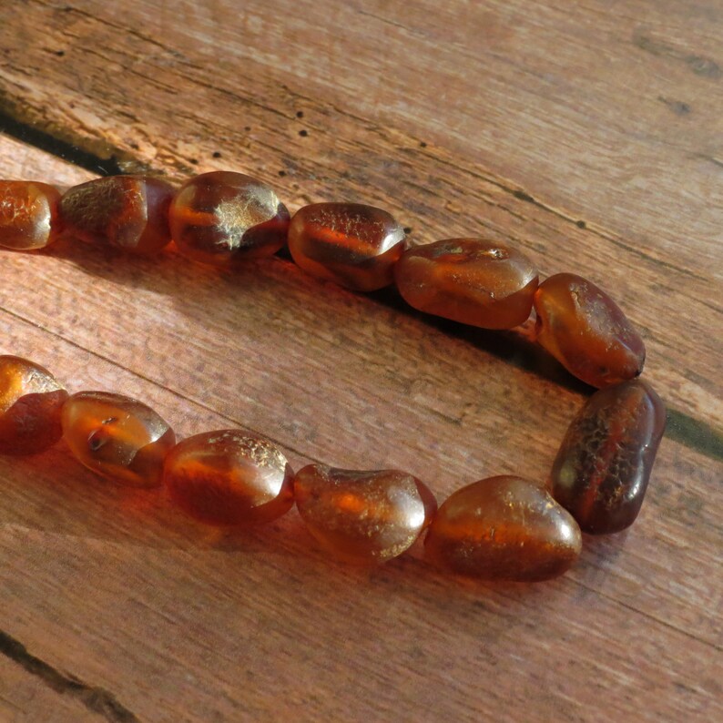 Vintage natural amber necklace Amber dangle Vintage amber gift.35 gr Vintage 1950s Cognac color amber necklace Old genuine baltic amber