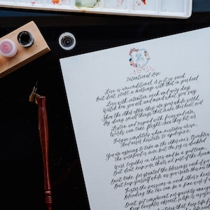 Votos de caligrafía personalizados I Citas I Poemas