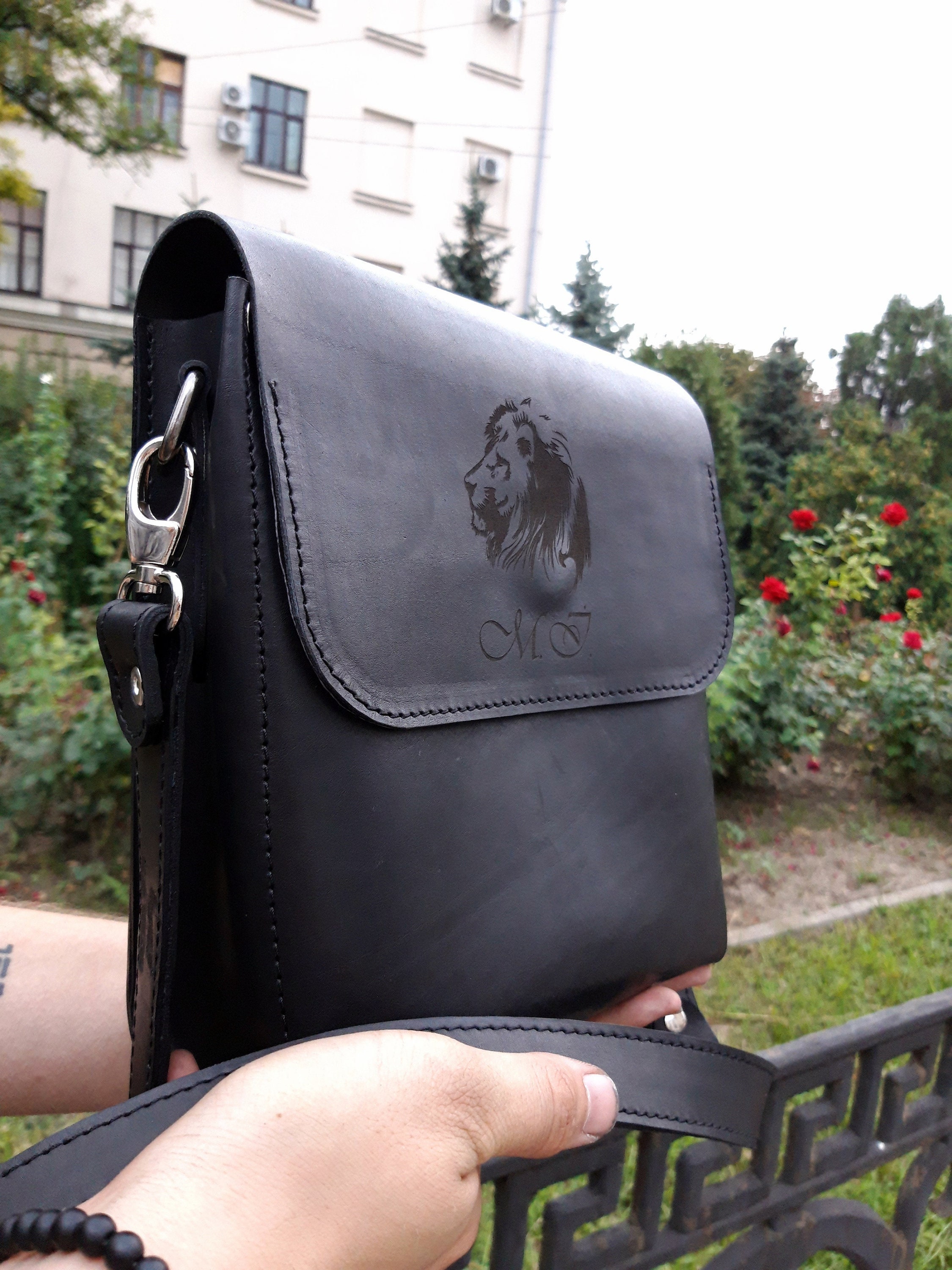 Fashion Casual Men's Crossbody Bag Brand Design Pu Leather