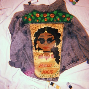 Customizable Denim Jacket Hand Painted