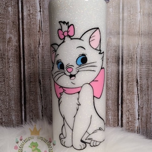 Marie Aristocats Inspired Tumbler
