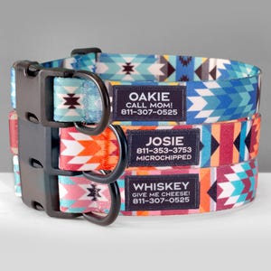 Personalized Dog Collar Nomad Series | Customized | Personalize | Custom | Tribal