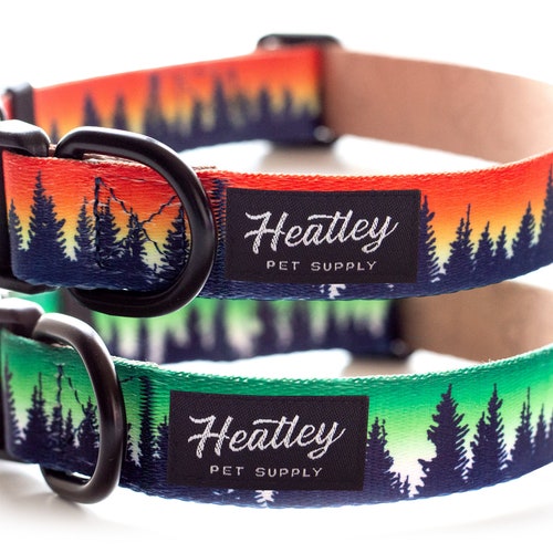 Treeline Dog Collar Trees Forest Nature Outdoors Etsy