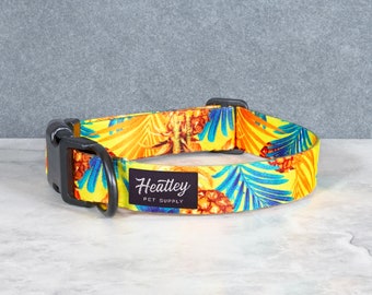 Aloha Hawaiian Dog Collar - Tropical | Tropic | Palms | Beach
