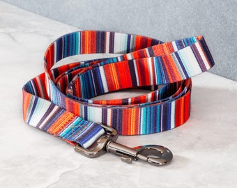 Serape Dog Leash -  Heritage - Mexican Blanket Pattern