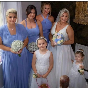 BLUEBELL Bridesmaid dress Infinity dress Twist wrap dress Prom dress Convertible dress Evening gown Multi-way dress Blue Dress Maxi dress