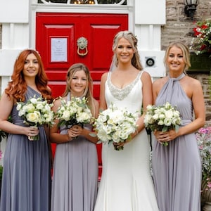 Pale grey bridesmaid dresses hot sale uk