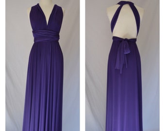 Purple Multiway Bridesmaid dress: Handmade, Prom dress, evening gown