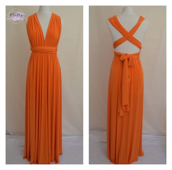 Robe Longue Orange De La Marque Warehouse Taille 10 - Coupe A-Line (evasée), Occasion Très Bon état, Pour Style Décontracté