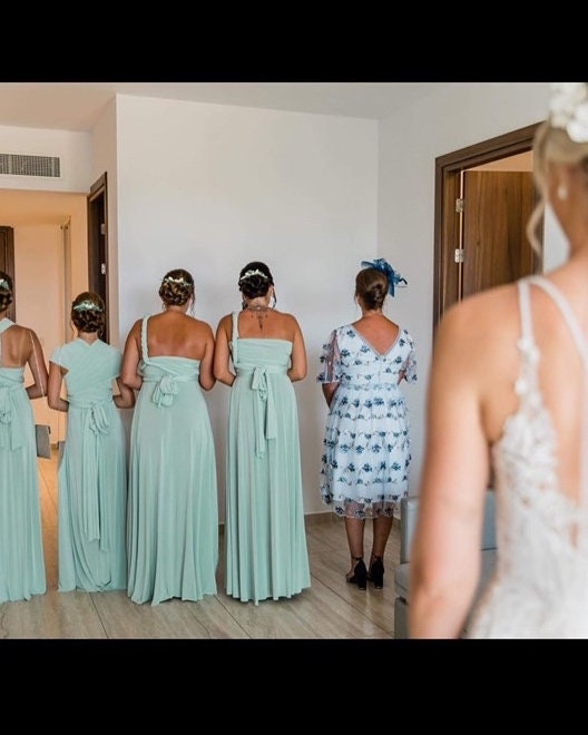 SAGE Multiway Bridesmaid Dress: Handmade - Etsy