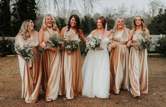 copper dresses for wedding