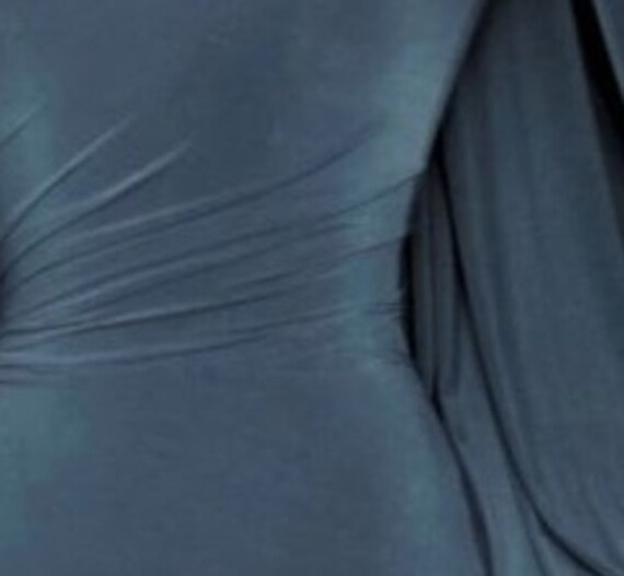 denim blue prom dress