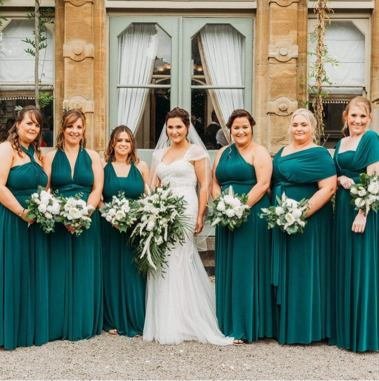 BOTTLE GREEN Bridesmaid Dress Infinity ...