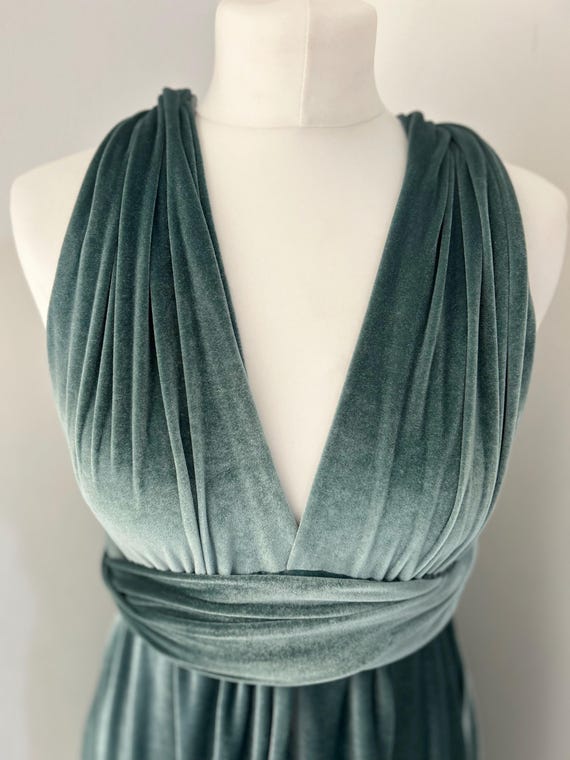 DUCK Egg BLUE VELVET Multiway Dress Sky Dress Bridesmaid Dress Infinity Dress Twist Wrap Dress Prom Dress Convertible Dress Evening Gown Etsy Canada