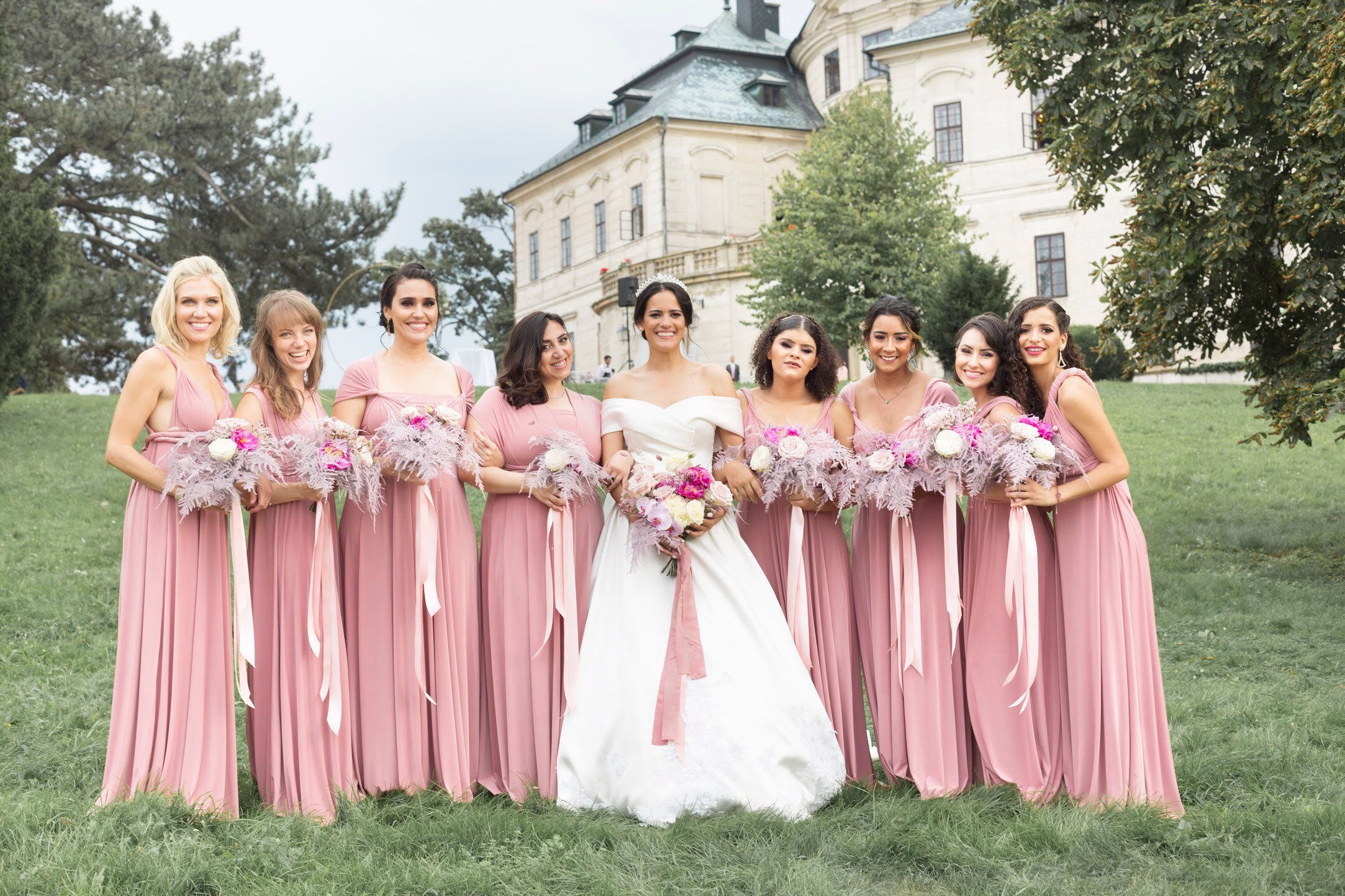 Light Pink Bridesmaids Dresses