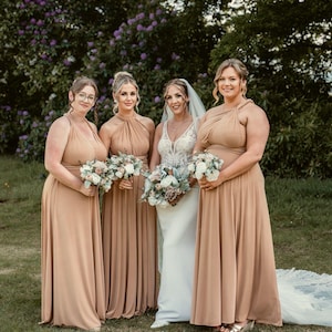 toffee bridesmaid dresses TOFFEE Multiway Bridesmaid Dress: Handmade