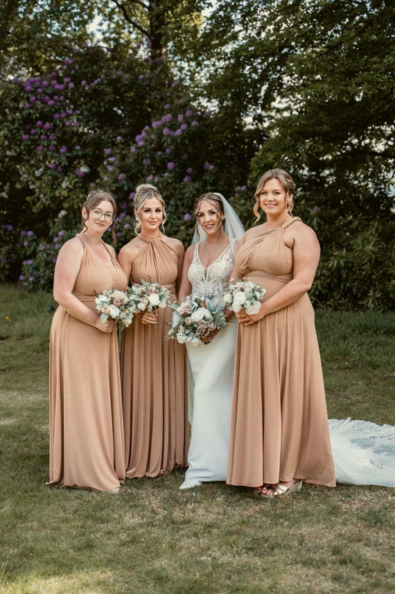 candy apple bridesmaid dresses Cotton Candy Pink Bridesmaid Dresses One Shoulder Sheath/Column Ruched Chiffon Bridesmaid Dresses with Slit main image 1