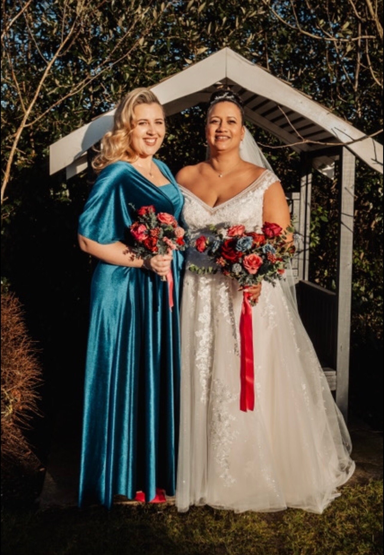 TEAL Velvet Multiway Bridesmaid Dress: Handmade
