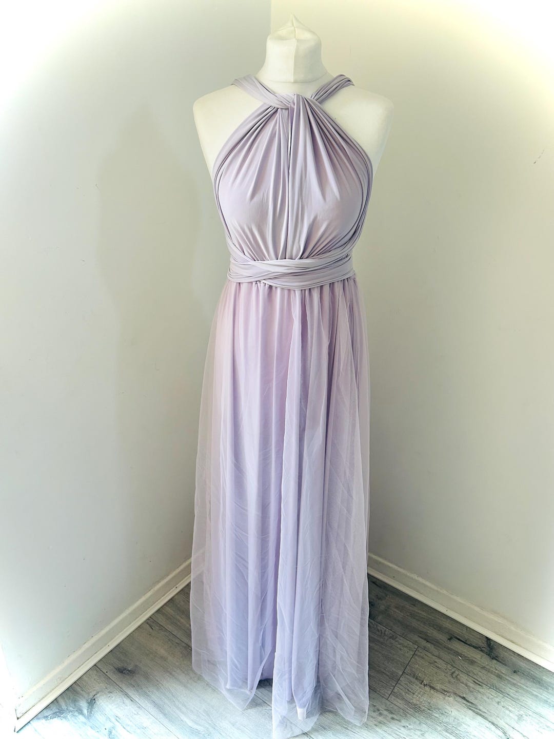 lilac multiway bridesmaid dress Lilac Infinity Dress Multiway Bridesmaid Dress Convertible Made in USA main image 1