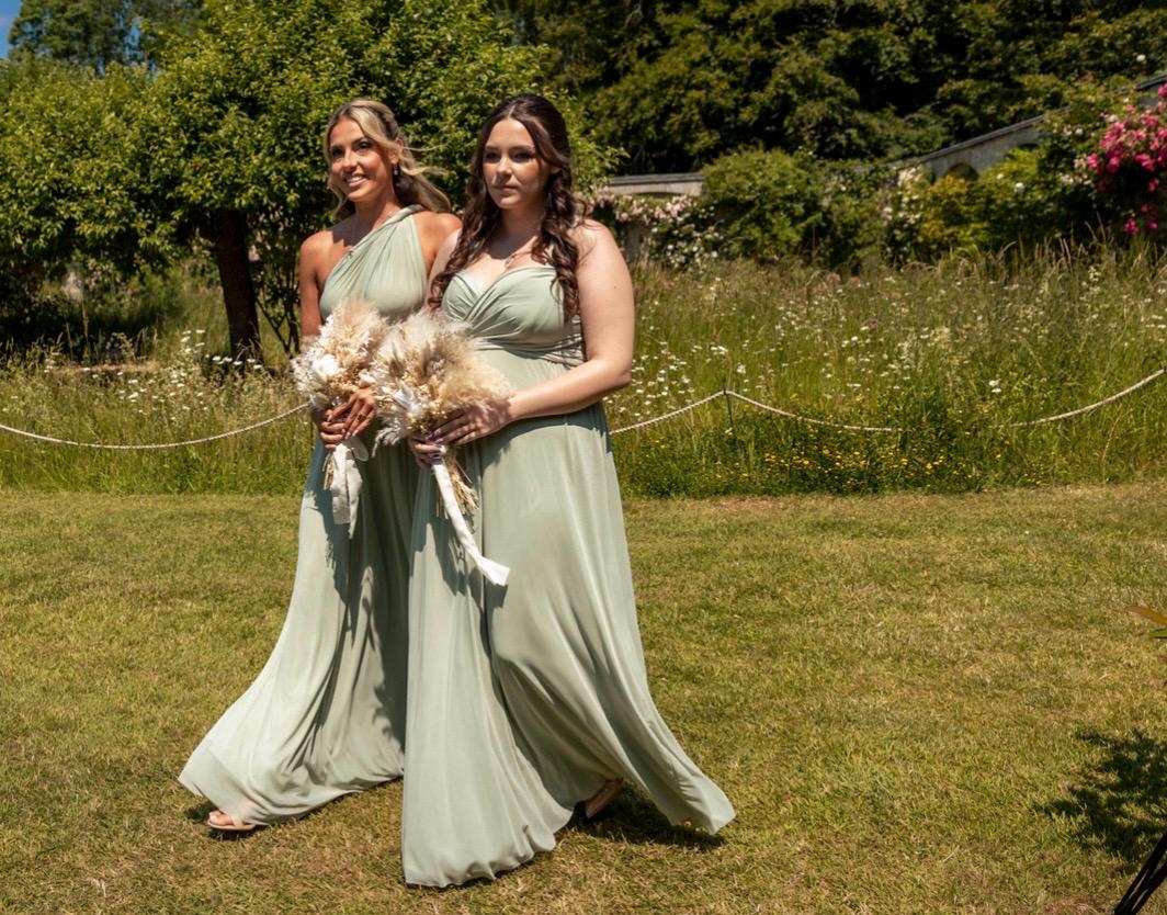 multiway tulle bridesmaid dress Sage Tulle Multiway Dress for Bridesmaids |handmade Infinity Dress