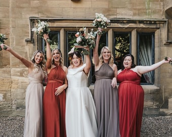 Tulle Multiway dress for Bridesmaid | Handmade infinity dress