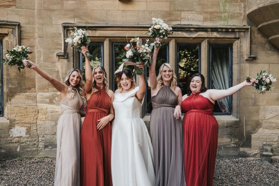 tulle multiway bridesmaid dresses Tulle Multiway Dress for Bridesmaid | Handmade Infinity Dress