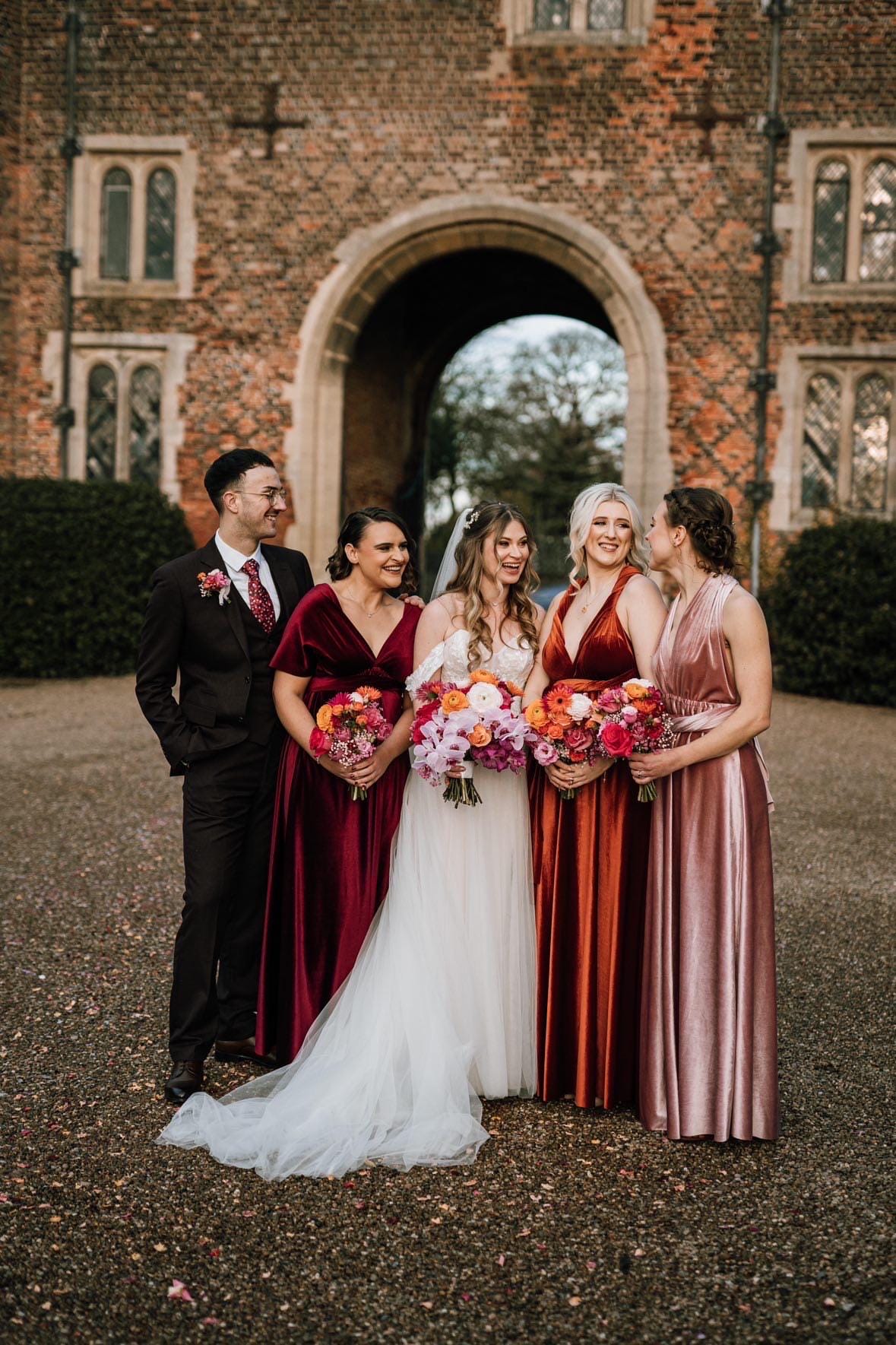 claret bridesmaid dresses Beaded Claret Gown