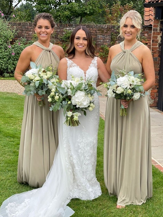 olive bridesmaid dresses