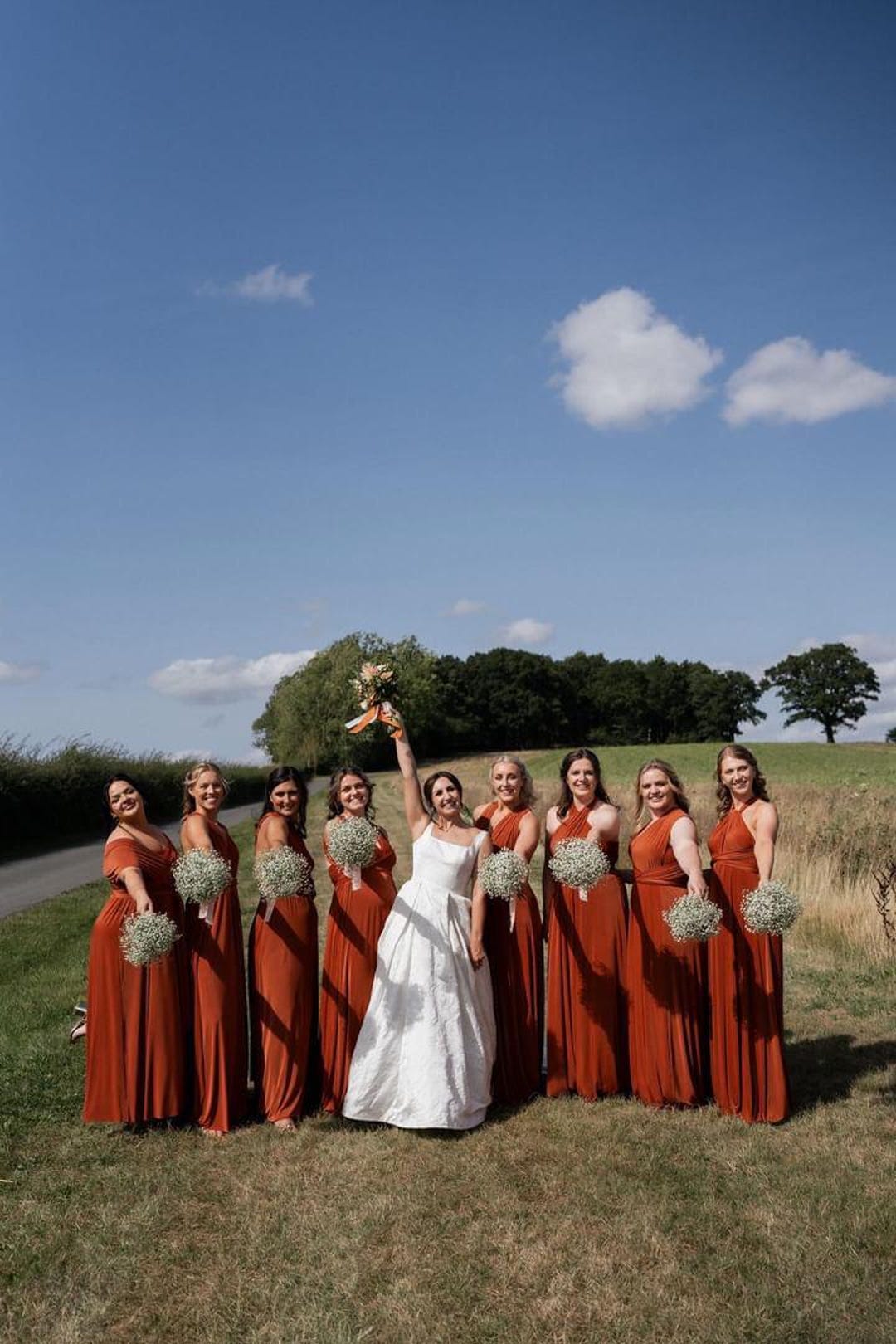 ORANGE RUST Multiway Bridesmaid Dress: Handmade - Etsy