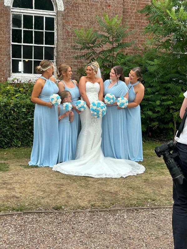princess polly baby blue dress Sky Blue Multiway Bridesmaid Dress: Handmade, Prom Dress, Evening Gown