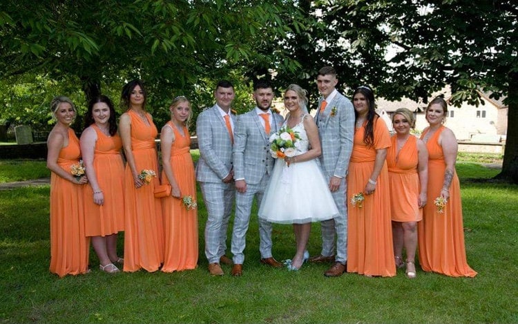 Orange Multiway Maxi Dress - Convertible Bridesmaid, Prom Gown