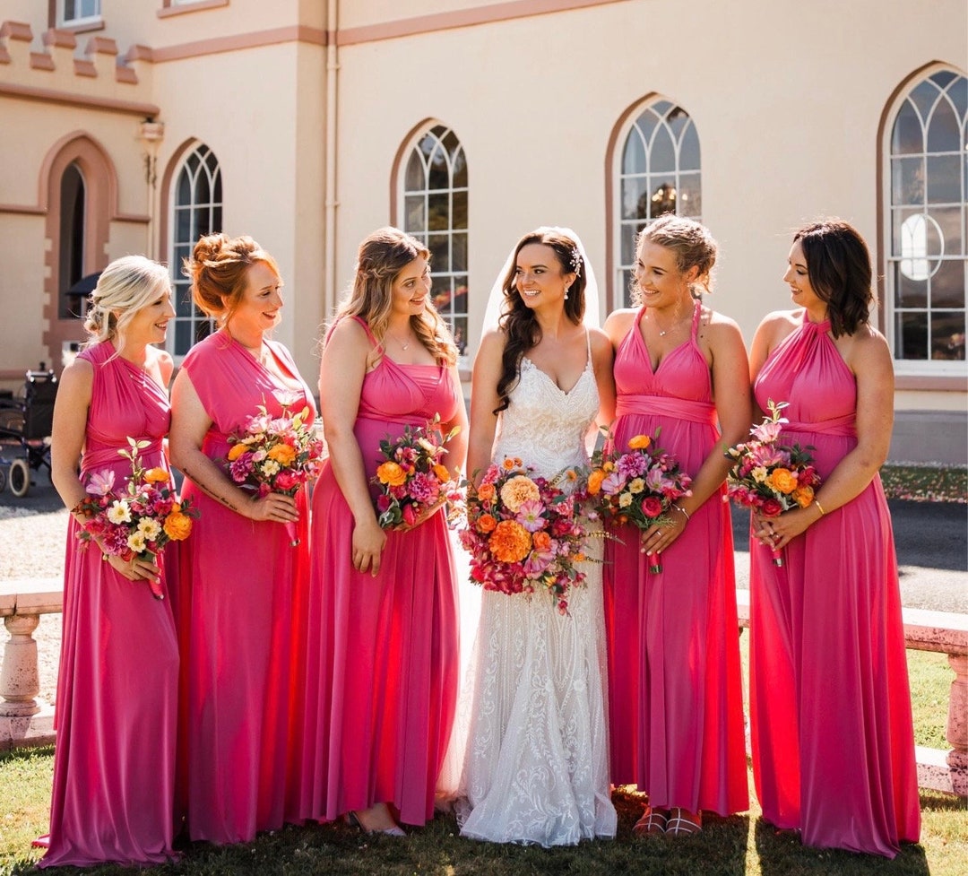 Criss-Cross Multi Wear Convertible Bridesmaid Dresses Ivory