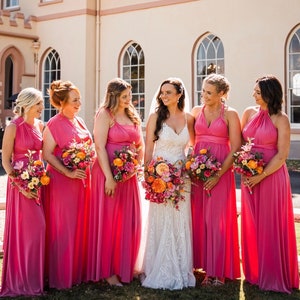 CERISE Multiway dress Handmade Bridesmaid dress Infinity dress Twist wrap dress Prom dress Evening gown Convertible dress  maxi dress