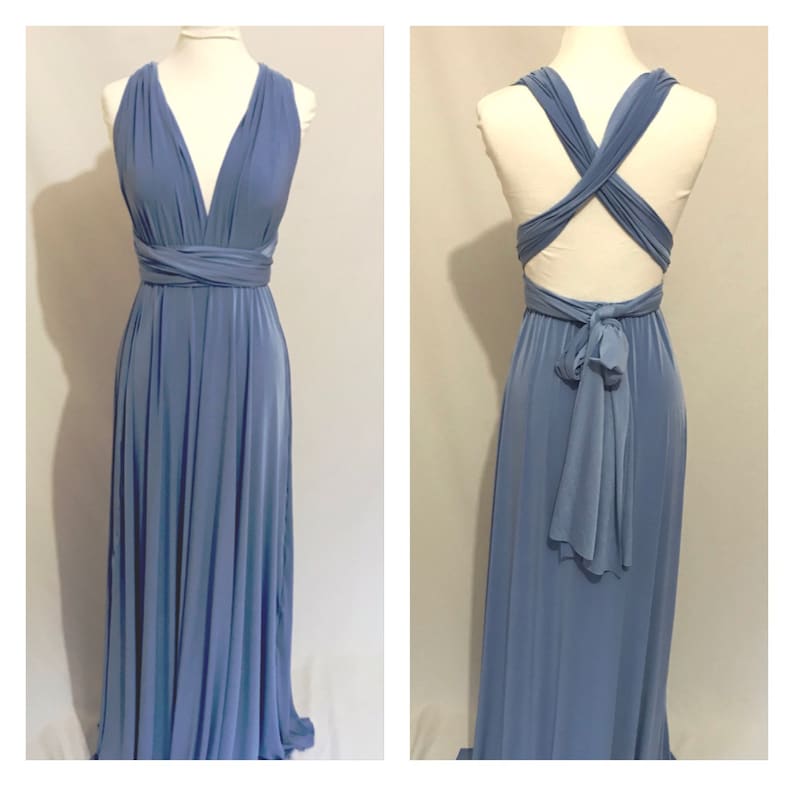 BLUEBELL Bridesmaid Dress Infinity Dress Twist Wrap Dress Prom - Etsy UK