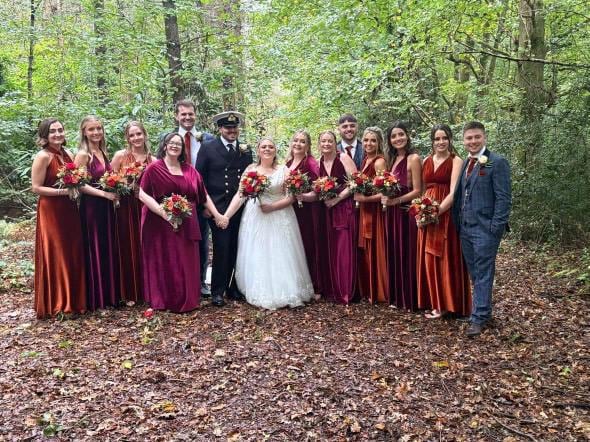 slim fit dress slacks Burgundy Bridesmaid Dresses Simple Sequin Lace V-neck Open Back Brides –  Anna PromDress main image 1