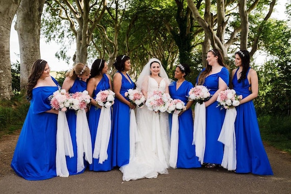 Luxe Multiway Bridesmaid dress: Handmade dress, prom, evening gown, Wedding Dress