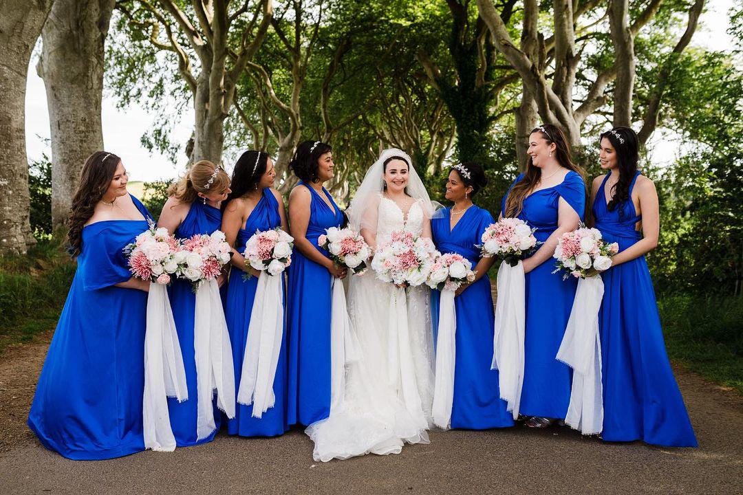 Luxe Multiway Bridesmaid dress: Handmade dress, prom, evening gown, Wedding Dress