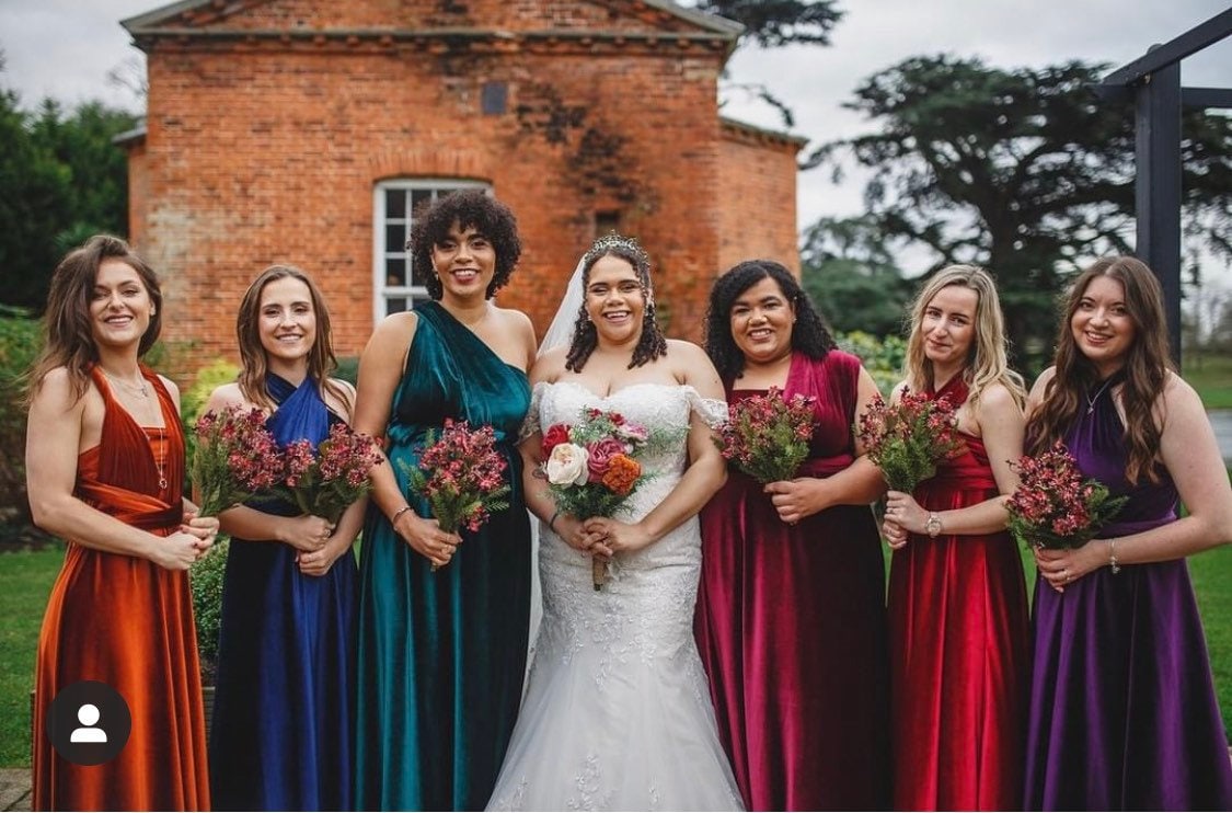 BOTTLE GREEN VELVET Multiway Dress Copper Dress Bridesmaid BOTTLE GREEN VELVET Multiway Dress Copper Dress Bridesmaid