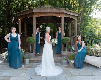TEAL Multiway Bridesmaid dress handmade