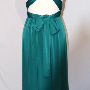 Bottle Green Bridesmaid dress Infinity dress Twist wrap dress | Etsy