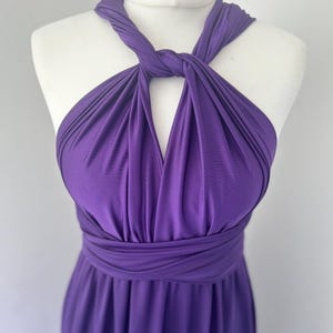 LUXE PURPLE Multiway Dress Bridesmaid dress Infinity dress Twist wrap dress Prom dress Convertible dress Purple bridesmaid Wedding Handmade