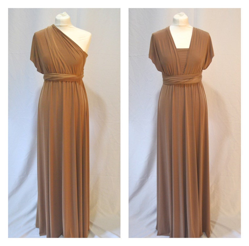 TOFFEE Bridesmaid Dress Infinity Dress Twist Wrap Dress Prom Etsy